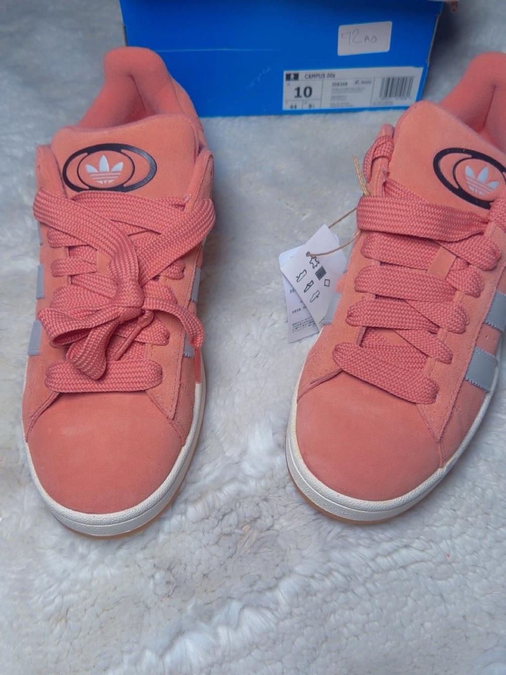 adidas Women’s Coral Suede Sneakers with White Stripes
